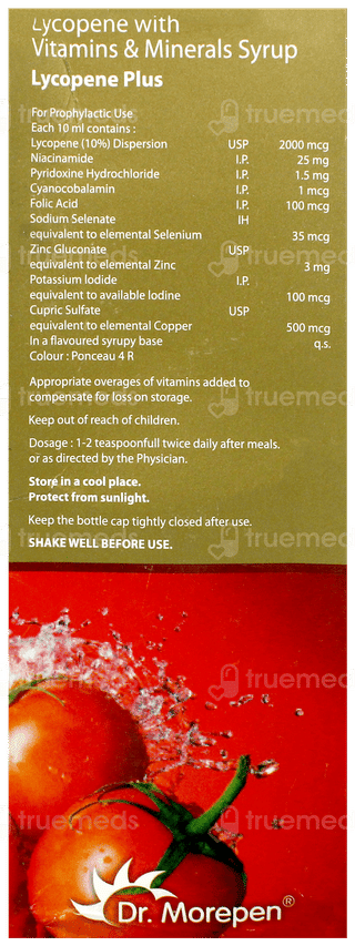 Lycopene Plus Rose Flavour Syrup 200Ml